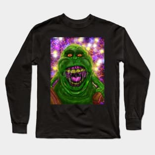 Slimer inside the Containment Unit. Long Sleeve T-Shirt